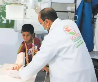  ?? SPA ?? Al-Jada Health Center outlets in Hajjah governorat­e provided treatment to 4,489 people in one week.