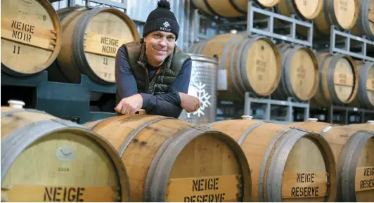  ??  ?? Le producteur de cidre de glace François Pouliot déplore que malgré l’appellatio­n, la province n’en fasse pas la promotion.