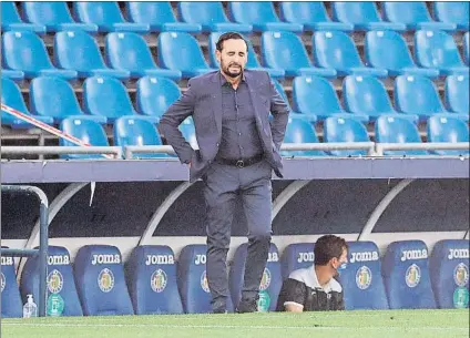  ?? FOTO: EFE ?? El Gertafe de Bordalás atraviesa una ‘mini crisis’ después de perder ante el Granada y empatar con el Espanyol