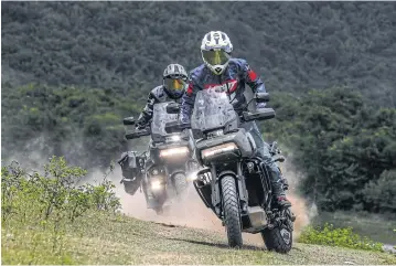  ?? ?? Turning off traction control adds to the fun on a gravel surface.