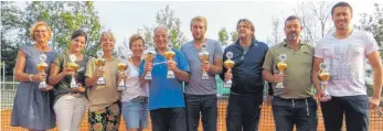  ?? FOTO: VEREIN ?? Die stolzen Gewinner beim TC Öpfingen.