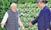  ?? REUTERS FILE PHOTO ?? Prime Minister Narendra Modi and Chinese President Xi Jinping (right) during the BRICS Summit in 2016.