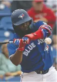  ?? MARK TAYLOR / THE CANADIAN PRESS ?? Toronto Blue Jays first
baseman Vladimir Guerrero Jr. is on the cover of the new MLB The Show
video game.