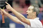  ?? PICTURE: REUTERS ?? THE MOUTH: American John McEnroe protests to the umpire during the final match of the ATP Senior Tour of Champions Croatian Classics in Zagreb.