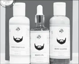  ?? ?? The beard line offered by Daughters of Zion Hair and Skin Care Products