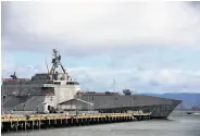  ??  ?? The 3,200-ton, 421-foot-long Tulsa is the 15th littoral combat ship to enter the Navy fleet.