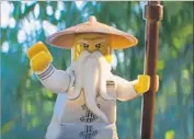  ?? Warner Bros. Pictures ?? CHAN VOICES Master Wu, a martial arts master, in “The Lego Ninjago Movie,” which opens Friday.