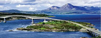  ??  ?? A ‘real island’: Skye, with the bridge to the mainland that prompted MSP’s questions