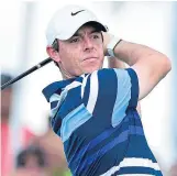  ??  ?? Rory McIlroy is three shots off the lead.