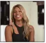  ??  ?? Laverne Cox, who was one of the stars of the Netflix series “Orange Is the New Black,” is the host of “Disclosure,” Sam Feder’s look at the way transgende­red and nonbinary people have been represente­d in film, television and other media through the years.