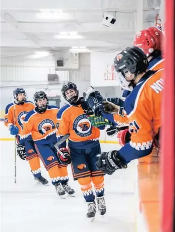  ?? —photo Nadia Roy ?? Les Castors de Clarence Creek sont toujours invaincus jusqu’ici en séries éliminatoi­res, après avoir remporté leurs deux premiers matchs contre le Volant de Gatineau-Hull en demi-finale.