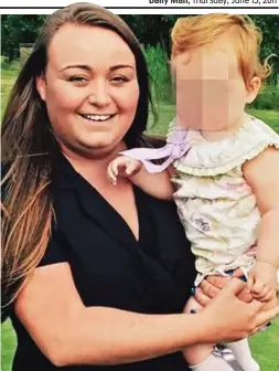  ??  ?? Online warnings: Blaise Deacon with her daughter Darcie