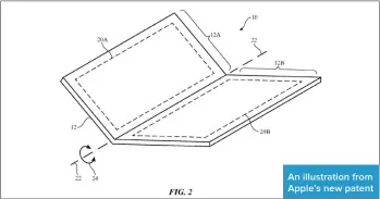  ??  ?? An illustrati­on from Apple’s new patent