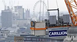  ?? ?? High and dry: A Carillion constructi­on project in central London