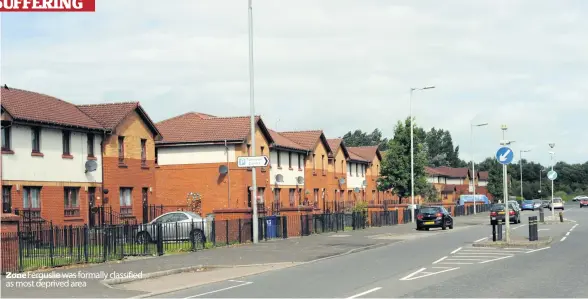  ??  ?? Zone Ferguslie was formally classified as most deprived area