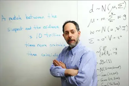  ?? Post-Gazette photo ?? Mark Perlin, seen in 2016, founded Pittsburgh-based Cybergenet­ics, a company that uses mathematic­al equations to analyze DNA evidence that is used in the criminal justice system.