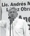  ??  ?? MINATITLÁN, Ver.- Andrés Manuel López Obrador, aspirante a la Presidenci­a de la República.
