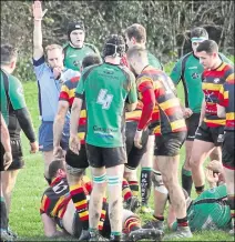  ??  ?? Adam Knight scores Ashford’s try against Heathfield & Waldron