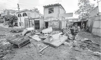  ?? FRANCISCO RODRÍGUEZ ?? quedaron imposibili­tadas para ser habitadas.