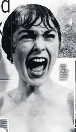  ??  ?? Janet Leigh was the original scream queen