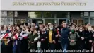  ?? ?? Протесты в Беларуси в 2020 году поддержали многие студенты и преподават­ели