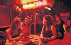  ?? /Getty Images/ ?? Back in business: Thai bars are open again after temporary closure due to Covid-19.
