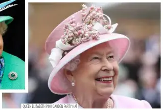  ?? QUEEN ELIZABETH PINK GARDEN PARTY HAT ?? 2016