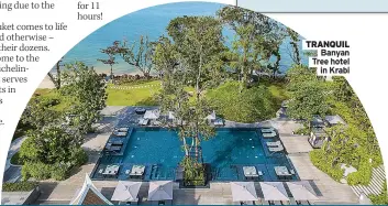  ?? ?? TRANQUIL Banyan Tree hotel in Krabi
