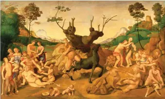  ??  ?? Piero di Cosimo: The Misfortune­s of Silenus, circa 1500