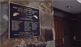  ?? Erik Trautmann / Hearst Connecticu­t Media ?? The Oak Hill Park Restaurant Friday in Norwalk. The Oak Hill Park Authority voted on whether to exceed its capital budget allocation to operate the food and drink station despite reporting earlier this year it earned significan­tly more in revenue last year.