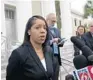  ?? BRENDAN FARRINGTON/AP ?? Ninth District State Attorney Aramis Ayala tells reporters she wants Gov. Rick Scott to return 24 murder cases to her.