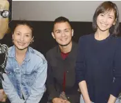  ??  ?? Solenn Heussaff, Matteo Guidicelli and Sarah Geronimo.