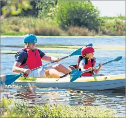  ?? ?? Take the plunge and take your family kayaking