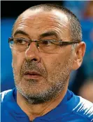  ?? GETTY IMAGES ?? Demanding: coach Sarri