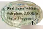  ?? ?? Fad, Terre mêlée fish plate, 2.600 kr., Helle Thygesen.