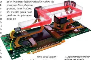  ??  ?? Le premier coprocesse­ur optique, mis au point par Optalysys, est destiné à l’analyse des séquences d’ADN et devrait être commercial­isé à la fin de l’année.