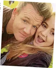  ??  ?? Selfie: Gordon and daughter Tilly