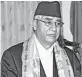  ??  ?? Sher Bahadur Deuba