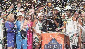  ?? KIM KLEMENT/USA TODAY SPORTS ?? Baylor captured the third women’s basketball national championsh­ip in school history this month.