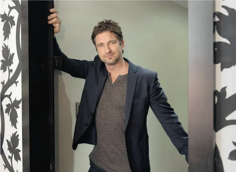  ?? Frank Gunn/ THE CANA DIAN PRESS ?? Gerard Butler was happy to be able to speak as himself in Playing for Keeps which opens in theatres on Friday.
