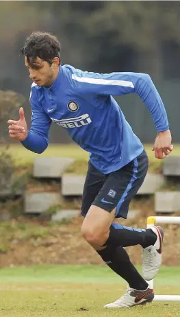  ?? LAPRESSE ?? Andrea Ranocchia, 27 anni, centrale difensivo di proprietà dell’Inter