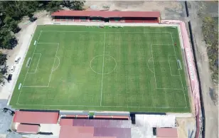  ?? — Picture: OPC ?? An aerial photograph of The Heart Stadium commission­ed by the President in Waterfalls, Harare, yesterday.