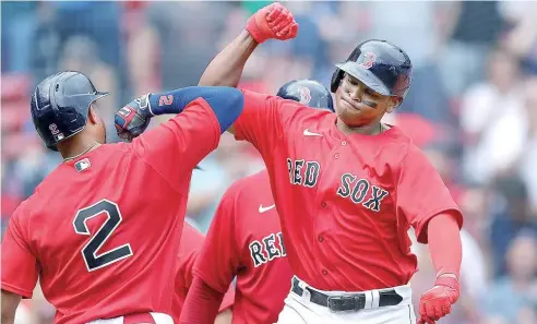  ?? F.E. ?? Rafael Devers es una de las figuras claves de la ofensiva de los Medias Rojas de Boston.