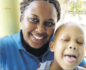 ??  ?? Andre Arnett’s mother, 29-year-old Ofalia Wilson, is pleading for assistance to get him overseas for a life-saving bone marrow transplant.