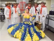  ?? FOTOS RAFAEL POLO ?? La reina Paula Luna y su grupo de millo.