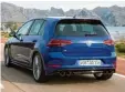  ??  ?? Macho statt Öko: der Golf R mit 310 PS und Sportabgas­anlage.