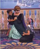 ?? AND NYKEISHA STAINBACK PHOTOS PROVIDED BY NADIA RAMOS ?? LEFT: Nadia Ramos didn’t expect her toddler to last a whole day in the parks, so they took breaks. RIGHT: Nykeisha Stainback said her youngest didn’t want to let go of Anna, and her daughter felt like a princess.