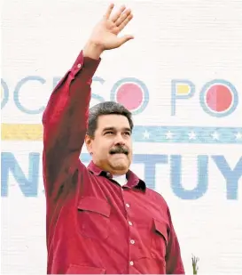  ??  ?? Nicolás Maduro transmitió un mensaje en cadena de radio y televisión.