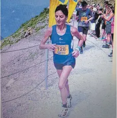  ?? FOTO: VEREIN ?? Marie-Luise Heilig-Duventäste­r beim Berglauf.