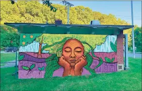  ?? City of Norwalk / Contribute­d photo ?? Murals proposed for South Norwalk’s MLK Drive created by artist Lauren Clayton.